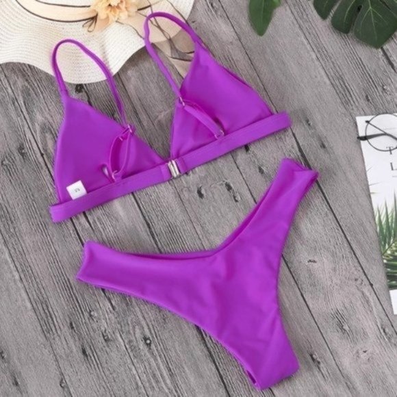 Royal Blue Print Cheeky "Perfect" Bikini - Picture 3 of 3